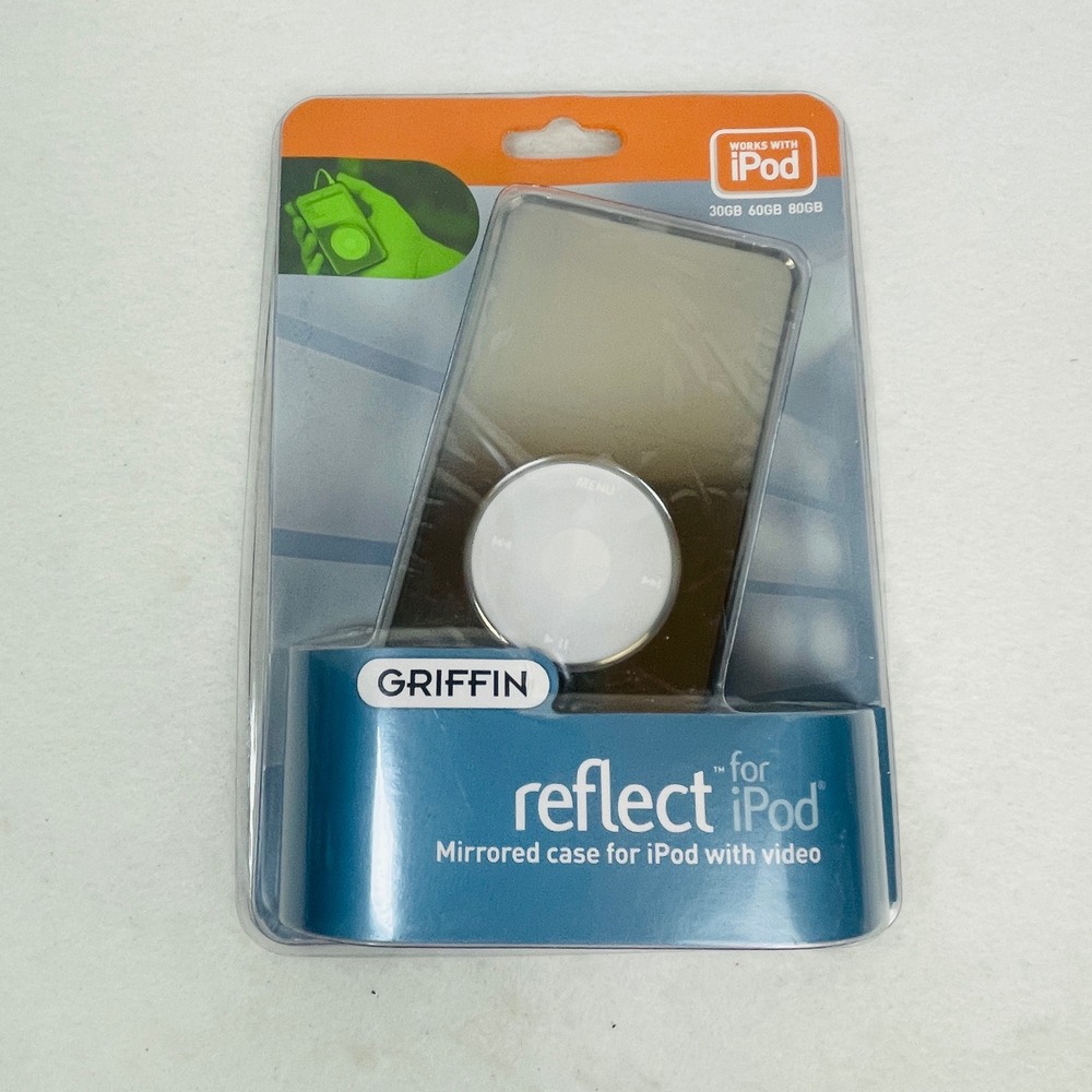 Griffin Reflect Mirrored Case for iPod with Video 30GB 60GB 80GB Chrome NEW